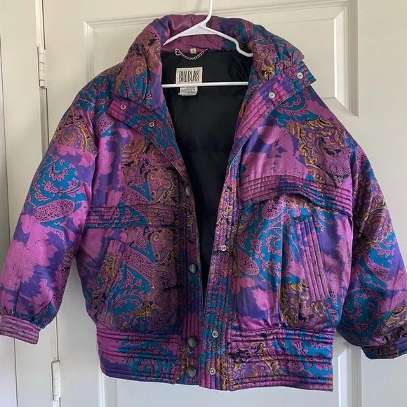 Vintage Purple Puffer Jacket - Picture 4 of 8